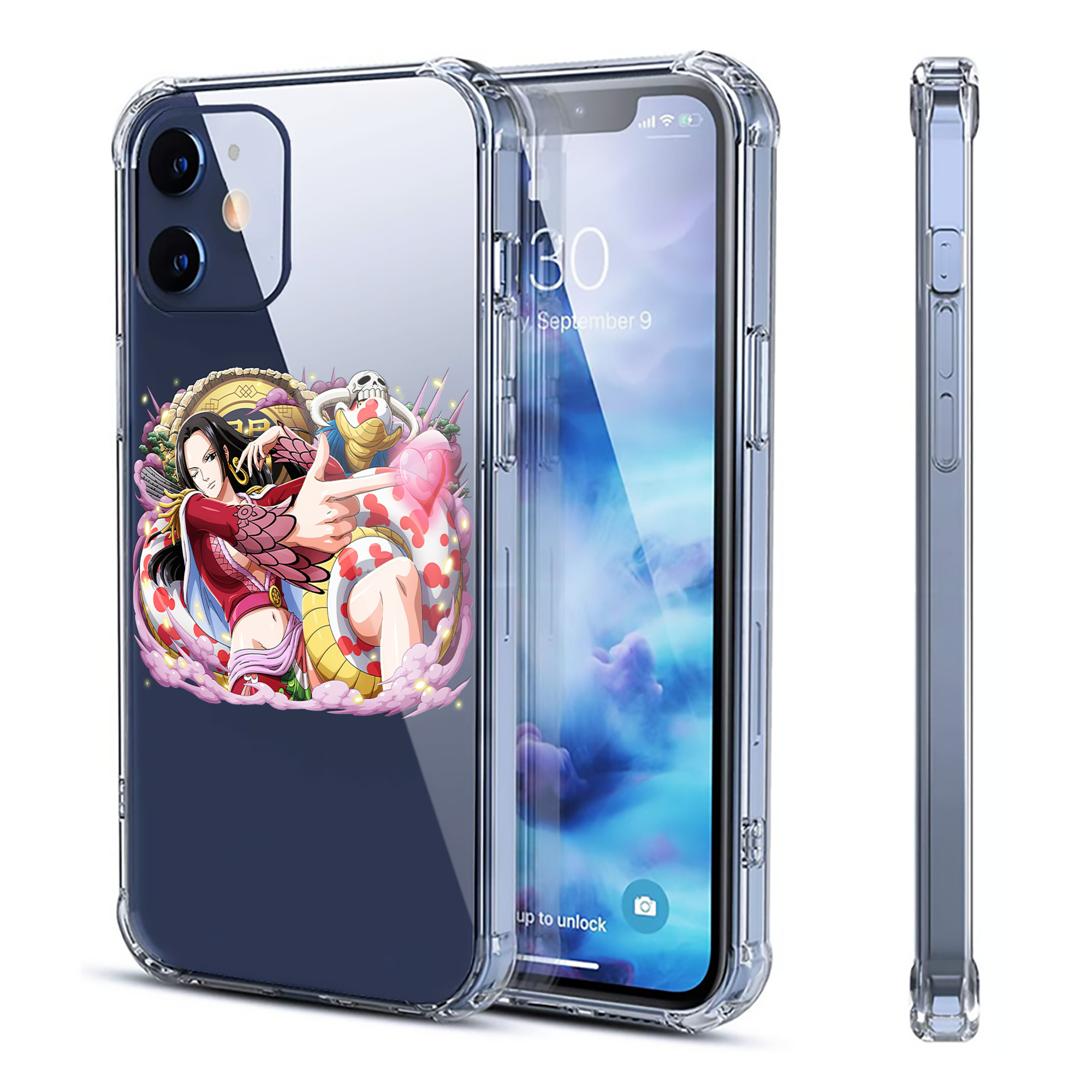 （画像用） ワンピース ボア・ハンコック ONE PIECE Boa·Hancock 【iPhone 12シリーズ対応】透明スマホケース（クリアソフトケース）